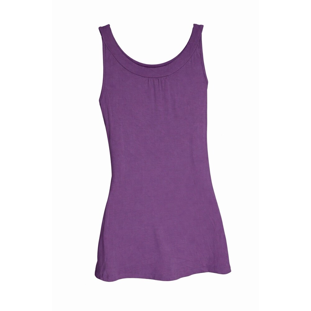 Pashu Purple Embellished Tank Top Size M Boho Stretch Camisole Women’s Fun Y2K - Picture 4 of 8